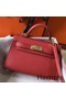Hermes Kelly Mini II Bag In Rouge Vif Epsom Leather GHW Replica