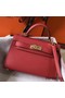 Hermes Kelly Mini II Bag In Rouge Vif Epsom Leather GHW Replica
