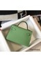 Hermes Kelly Mini II Bag In Vert Criquet Epsom Leather GHW Replica