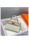 Hermes Kelly Mini II Bag In Vert Fizz Epsom Leather PHW Replica