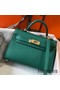 Hermes Kelly Mini II Bag In Vert Vertigo Epsom Leather GHW Replica