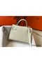 Hermes Kelly Mini II Bag In White Epsom Leather GHW Replica