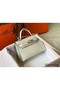 Hermes Kelly Mini II Bag In White Epsom Leather GHW Replica