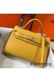 Hermes Kelly Mini II Bag In Yellow Epsom Leather GHW Replica