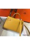 Hermes Kelly Mini II Bag In Yellow Epsom Leather GHW Replica