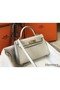 Hermes Kelly Mini II Handmade Bag In Beton Crocodile Embossed Leather Replica