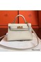 Hermes Kelly Mini II Handmade Bag In Beton Epsom Leather Replica