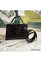 Hermes Kelly Mini II Handmade Bag In Black Alligator Crocodile Replica