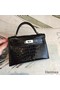 Hermes Kelly Mini II Handmade Bag In Black Alligator Crocodile Replica