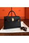 Hermes Kelly Mini II Handmade Bag In Black Epsom Leather Replica