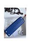 Hermes Kelly Mini II Handmade Bag In Blue Electric Ostrich Leather Replica