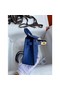 Hermes Kelly Mini II Handmade Bag In Blue Electric Ostrich Leather Replica