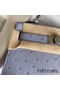 Hermes Kelly Mini II Handmade Bag In Blue Lin Ostrich Leather Replica