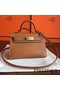Hermes Kelly Mini II Handmade Bag In Gold Epsom Leather Replica