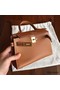 Hermes Kelly Mini II Handmade Bag In Gold Epsom Leather Replica