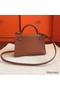 Hermes Kelly Mini II Handmade Bag In Gold Swift Calfskin Replica