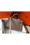 Hermes Kelly Mini II Handmade Bag In Grey Crocodile Embossed Leather Replica