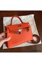 Hermes Kelly Mini II Handmade Bag In Orange Epsom Leather Replica