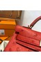 Hermes Kelly Mini II Handmade Bag In Red Ostrich Leather Replica