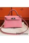 Hermes Kelly Mini II Handmade Bag In Rose Confetti Epsom Leather Replica