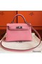 Hermes Kelly Mini II Handmade Bag In Rose Confetti Epsom Leather Replica