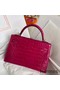Hermes Kelly Mini II Handmade Bag In Rose Red Alligator Crocodile Replica