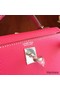 Hermes Kelly Mini II Handmade Bag In Rose Tyrien Epsom Leather Replica