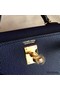 Hermes Kelly Mini II Handmade Bag In Sapphire Epsom Leather Replica