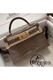 Hermes Kelly Mini II Handmade Bag In Taupe Alligator Crocodile Replica