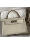 Hermes Kelly Mini II Sellier Handmade Bag In Beton Matte Alligator Leather Replica