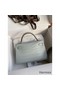 Hermes Kelly Mini II Sellier Handmade Bag In Blue Glacier Matte Alligator Leather Replica