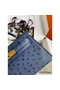 Hermes Kelly Mini II Sellier Handmade Bag In Blue Iris Ostrich Leather Replica