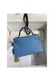 Hermes Kelly Mini II Sellier Handmade Bag In Blue Paradise Epsom Calfskin Replica