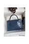 Hermes Kelly Mini II Sellier Handmade Bag In Colvert Shiny Alligator Leather Replica