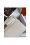 Hermes Kelly Mini II Sellier Handmade Bag In Craie Swift Calfskin Replica