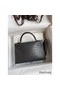 Hermes Kelly Mini II Sellier Handmade Bag In Graphite Matte Alligator Leather Replica