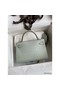 Hermes Kelly Mini II Sellier Handmade Bag In Gris Neve Matte Alligator Leather Replica