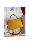 Hermes Kelly Mini II Sellier Handmade Bag In Jaune Ambre Epsom Calfskin Replica