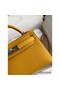 Hermes Kelly Mini II Sellier Handmade Bag In Jaune Ambre Epsom Calfskin Replica