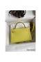 Hermes Kelly Mini II Sellier Handmade Bag In Lime Epsom Calfskin Replica