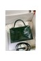Hermes Kelly Mini II Sellier Handmade Bag In Malachite Shiny Alligator Leather Replica