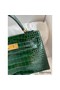 Hermes Kelly Mini II Sellier Handmade Bag In Malachite Shiny Alligator Leather Replica