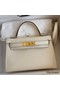 Hermes Kelly Mini II Sellier Handmade Bag In Nata Epsom Calfskin Replica