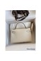 Hermes Kelly Mini II Sellier Handmade Bag In Nata Epsom Calfskin Replica