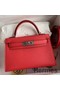 Hermes Kelly Mini II Sellier Handmade Bag In Piment Epsom Calfskin Replica