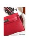 Hermes Kelly Mini II Sellier Handmade Bag In Rose Extreme Matte Alligator Leather Replica