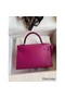 Hermes Kelly Mini II Sellier Handmade Bag In Rose Purple Chevre Mysore Leather Replica