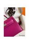 Hermes Kelly Mini II Sellier Handmade Bag In Rose Purple Chevre Mysore Leather Replica