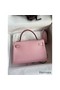 Hermes Kelly Mini II Sellier Handmade Bag In Rose Sakura Chevre Mysore Leather Replica