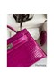 Hermes Kelly Mini II Sellier Handmade Bag In Rose Scheherazade Shiny Alligator Leather Replica
